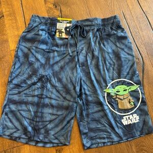 Star Wars Blue Men's Shorts with Baby Yoda